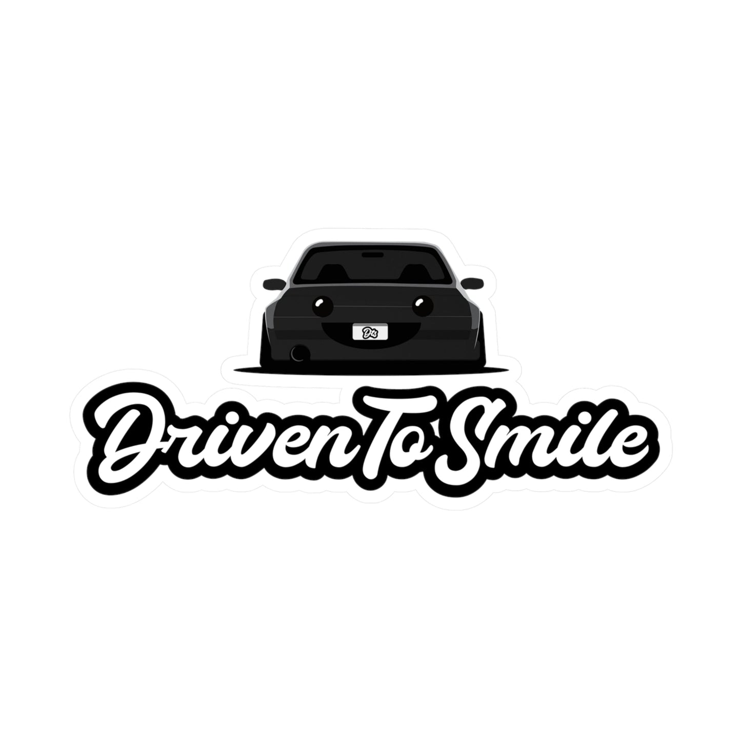 Driven To Smile Logo + Text Decal